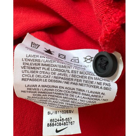 Nike Red Grand Slam Slim Fit Fit Polo Shirt Size L - Picture 6 of 6